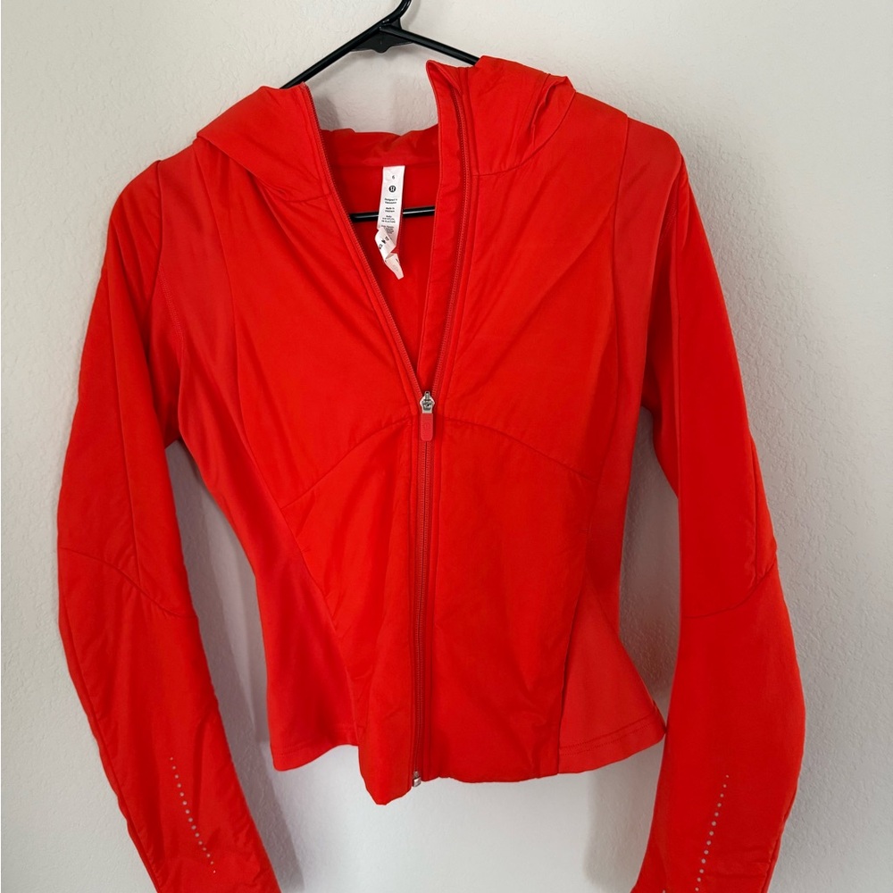 Lululemon Push Your Pace Red Zip-Up Jacket